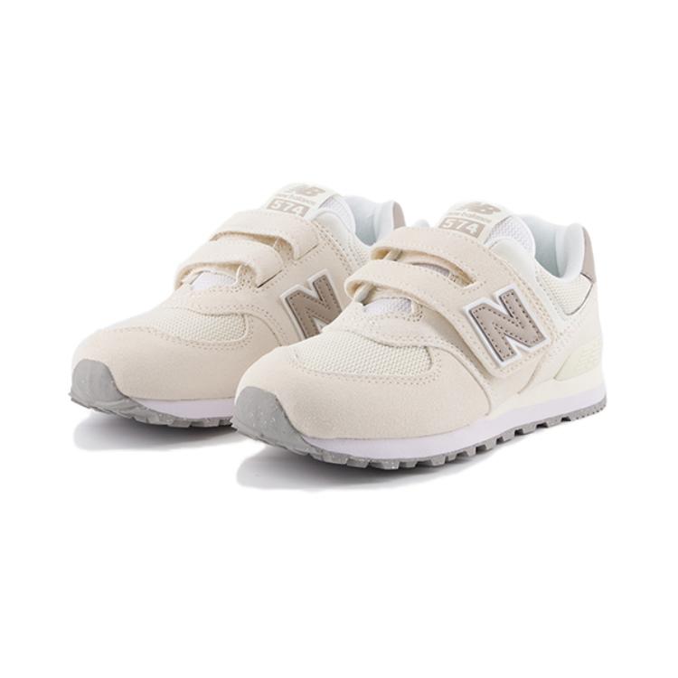 New Balance Nb 574 Comfortable Lightweight Low-Top Casual Shoes Kids Sneakers Off-White PV574ESC