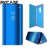 PKCASE Smart Mirror Klapphülle für Samsung A05 A05S A15 A35 A25 A33 A34 5G Note 20 Ultra Stoßfeste Leder-Ständer-Abdeckung