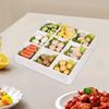11.8 X 2 Inch Divided Food Serving Tray, Lightweight And Versatile, Ideal for Birthdays