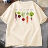 T-shirt Verdura Radici per l'Altra T-shirt Giardinaggio Uomo Donna Vegano Carota T-shirt Casual Manica Corta Cotone Abbigliamento Uomo