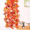 Autumn Festival Maple Leaf Vine Display: Fake Leaves for Halloween & Decorative Scenery