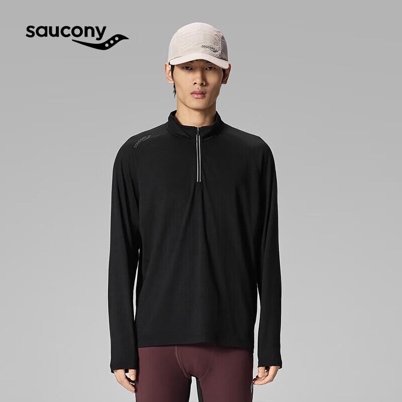 Saucony Men's Wool Blend Crew Neck Long Sleeve Top