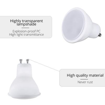 Lâmpada LED RGB GU10 10W AC 85-265V Holofote com controle remoto Lâmpada colorida regulável para decoração de sala de estar e quarto