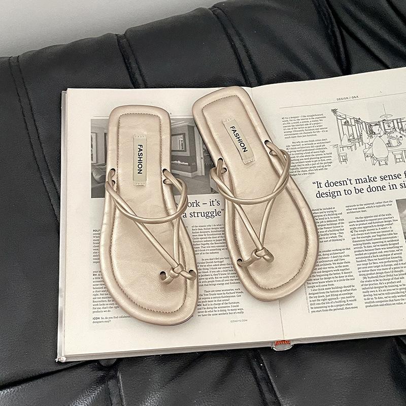 

Нишевые шлепанцы женская верхняя одежда лето новый повседневный носок мягкая подошва тапочки пляжные отпускные сандалии 40