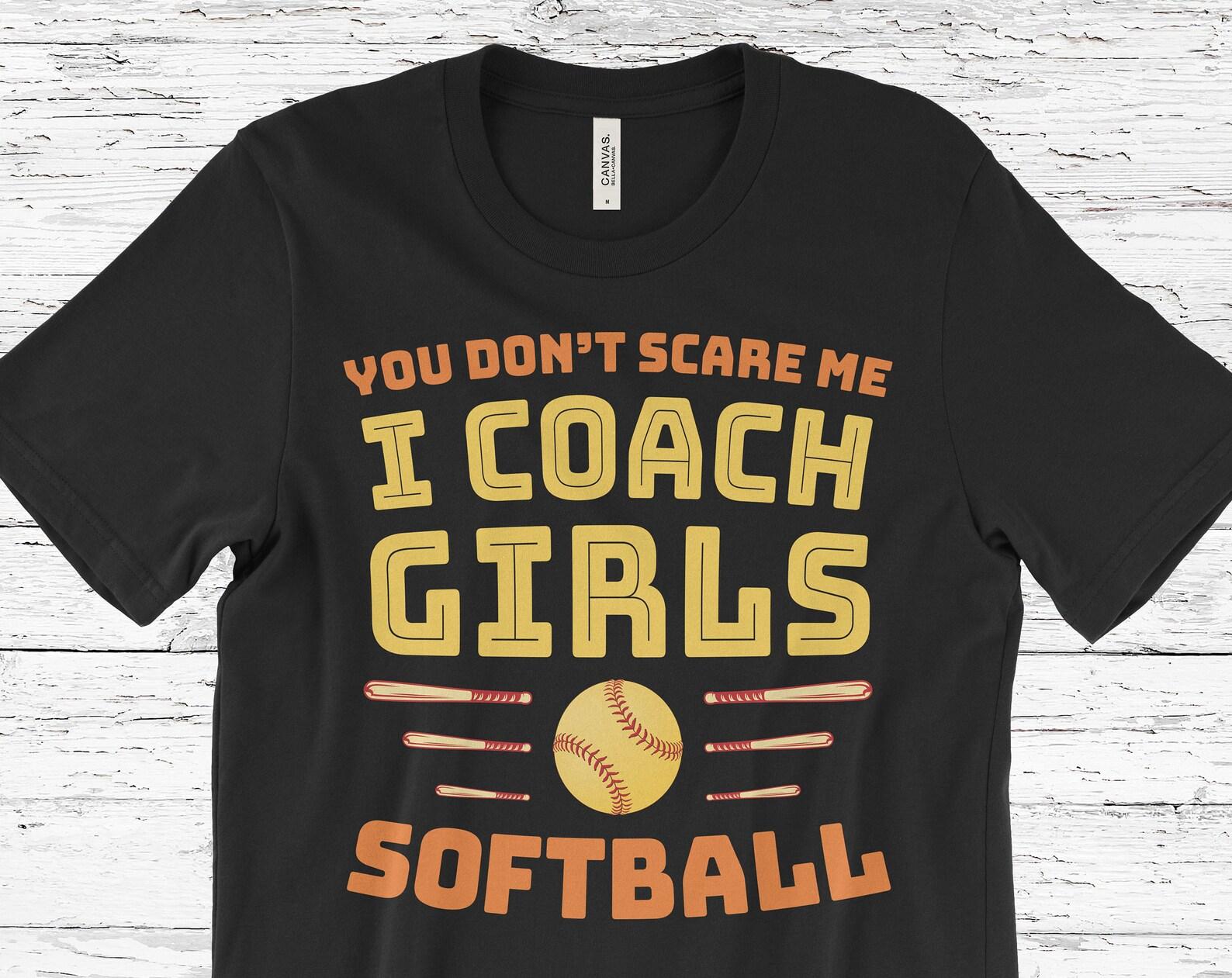 Softball Coach T-Shirt, Softball Gifts, Softball Birthday Present, Girls Softball Tee, Youth TShirts, Funny Softball, For Girls, For Kids, 100