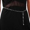 Punk Hip Hop Metal Chain Single Layer Waist Chain Women's Retro Ball Pendant Waist Chain