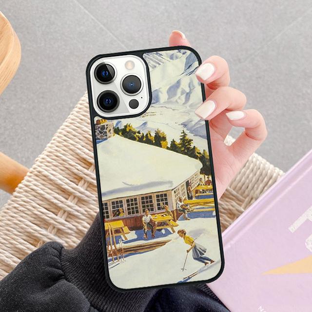 Skiing Snow Snowboard Ski Phone Case For iPhone 17 Air 14 15 16 13 12 Max Cover For Apple iPhone 17 Air 11 Pro Max Plus SE2020