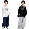 Zuo Xi Boys' Pants 2025 New Children's Sports Pants Autumn Big Kids Curved Blade Pants Black 140