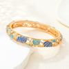 Metal Vintage Cloisonne Bangle Shell Women's Hand Bracelet Starfish Shell Bangle  Gold Jewelry