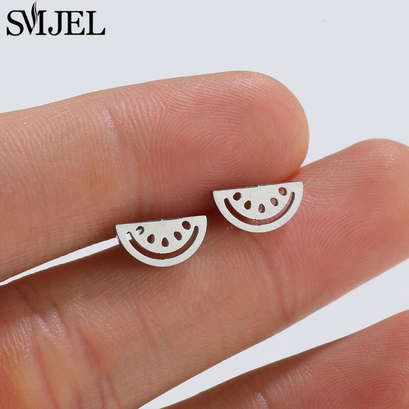 2026 Stainless Steel Geometric Stud Earrings for Women Star Sun Moon Earings Fashion Jewelry Angel Wing Ghost Ear Pendientes