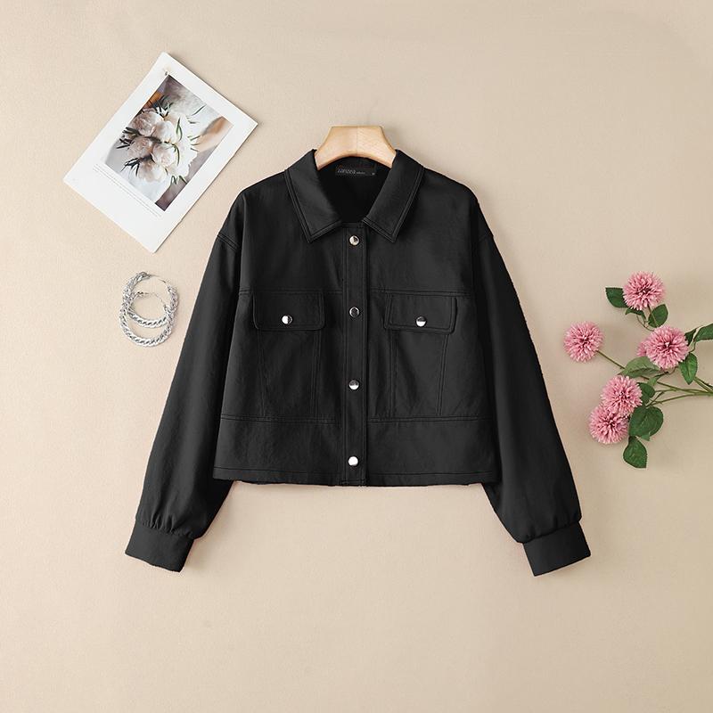 ZANZEA Kvinner Casual Turn Down Krage Løs Langermet Bluse