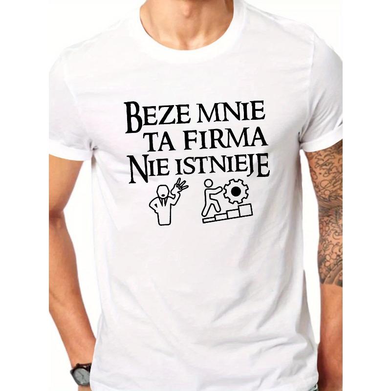 Fun Polish Men s Short Sleeve T-shirt Summer T-shirt Top S