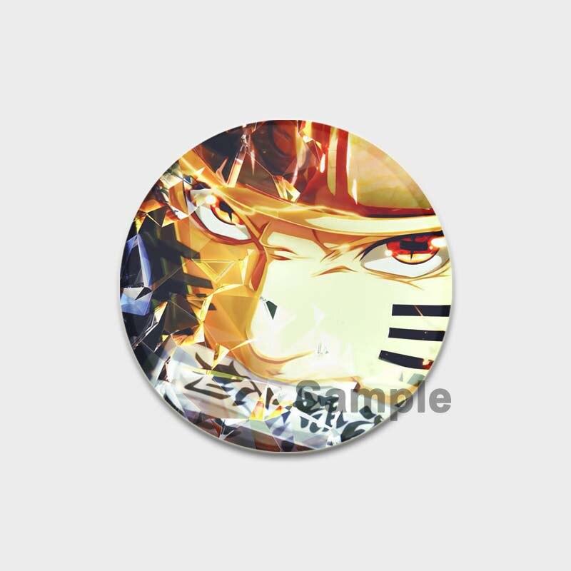 58MM 58mm Anime Figur Pins Cosplay Tegneserie Blikkmerker Manga Perifer mote Smykker Tilbehør Vifter Gaver Klesveske Dekor