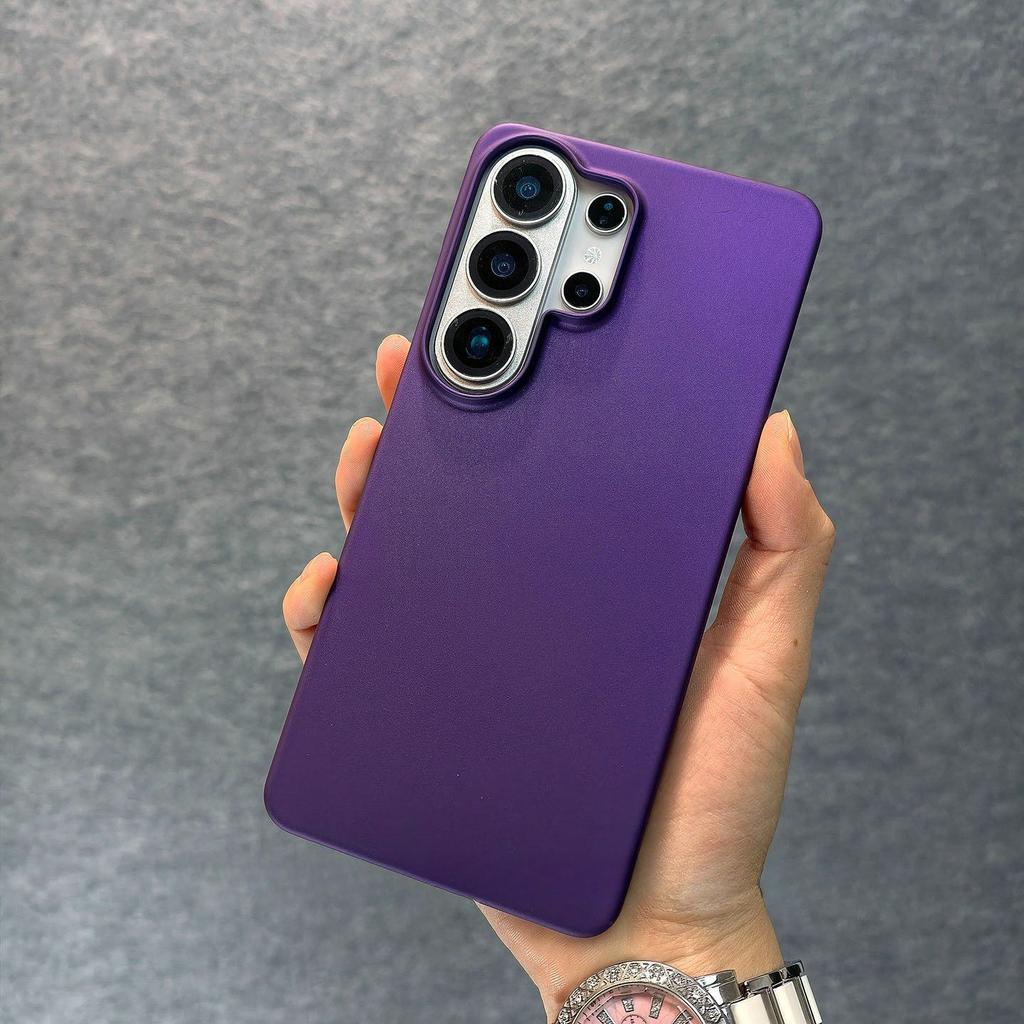 Hard PC Frosted Borderless Case for Samsung Galaxy S26 S25 S24 Ultra S23 FE S22 Plus A55 A56 A54 A15 A16 Matte Ultra Slim Cover