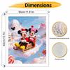 Disney Christmas Mouse Couple Sleigh Winter Wonderland Oil Paint Digital Painting Art Kit FillIn Painting Home Decor