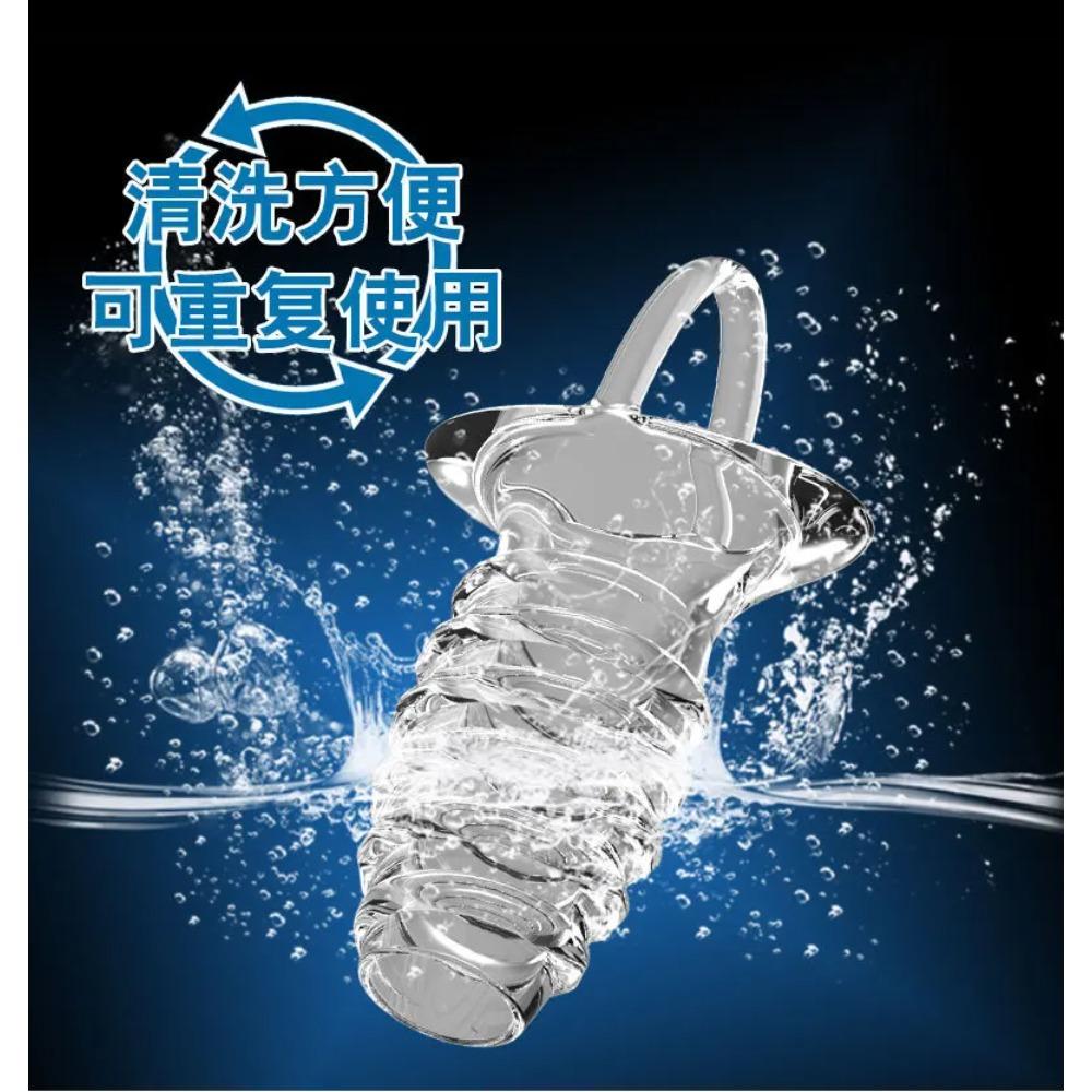 Männer Verzögerung Ejakulation Erwachsenenprodukte - Penishülle, Hodenring & Vergrößerungsdildo, Wiederverwendbares Kondom Sexspielzeug