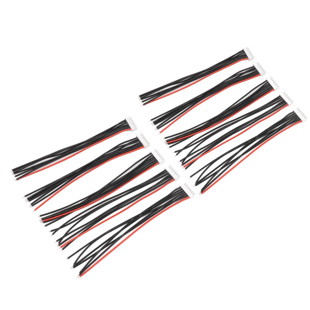 10PCS 6S Balance Plug Extension Cable DIY Tear Resistant Insulation Lithium Battery Balance Charging Cable 5.9in
