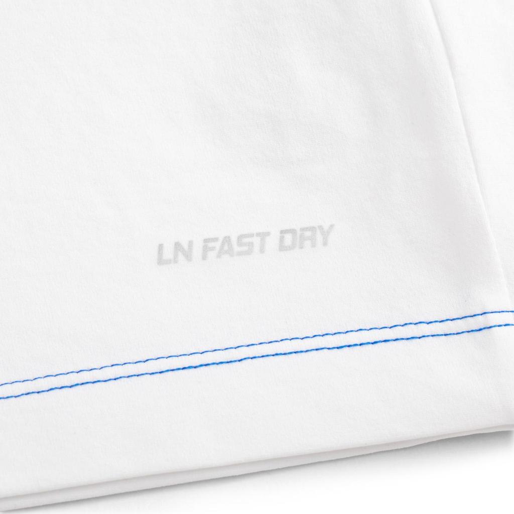 Li Ning Badminton Series Letter Round Neck Comfortable Breathable Versatile Short Sleeve T-Shirt Unisex Tops White AHSVD75-2