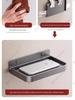 Foldable No-Drill Bathroom & Bedside Phone Holder Tray