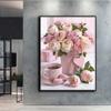 Full 5D Diy Diamond Painting Pink Roses 5D Diamond Painting