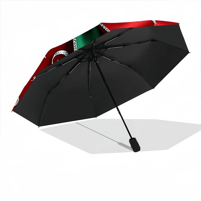 1 Stück Weihnachten Schleife Öffnen/Schließen Faltbarer Regenschirm, Alle Tragbare Regenschirme für & Männer, Stilvolles Accessoire (Weihnachtsgeschenk) 8-Rippen yy251213183