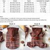Warm Dog Four-Legs Clothes Heart Pattern Pet Jumpsuit Striped Dog Hoodie  Outdoor Activity