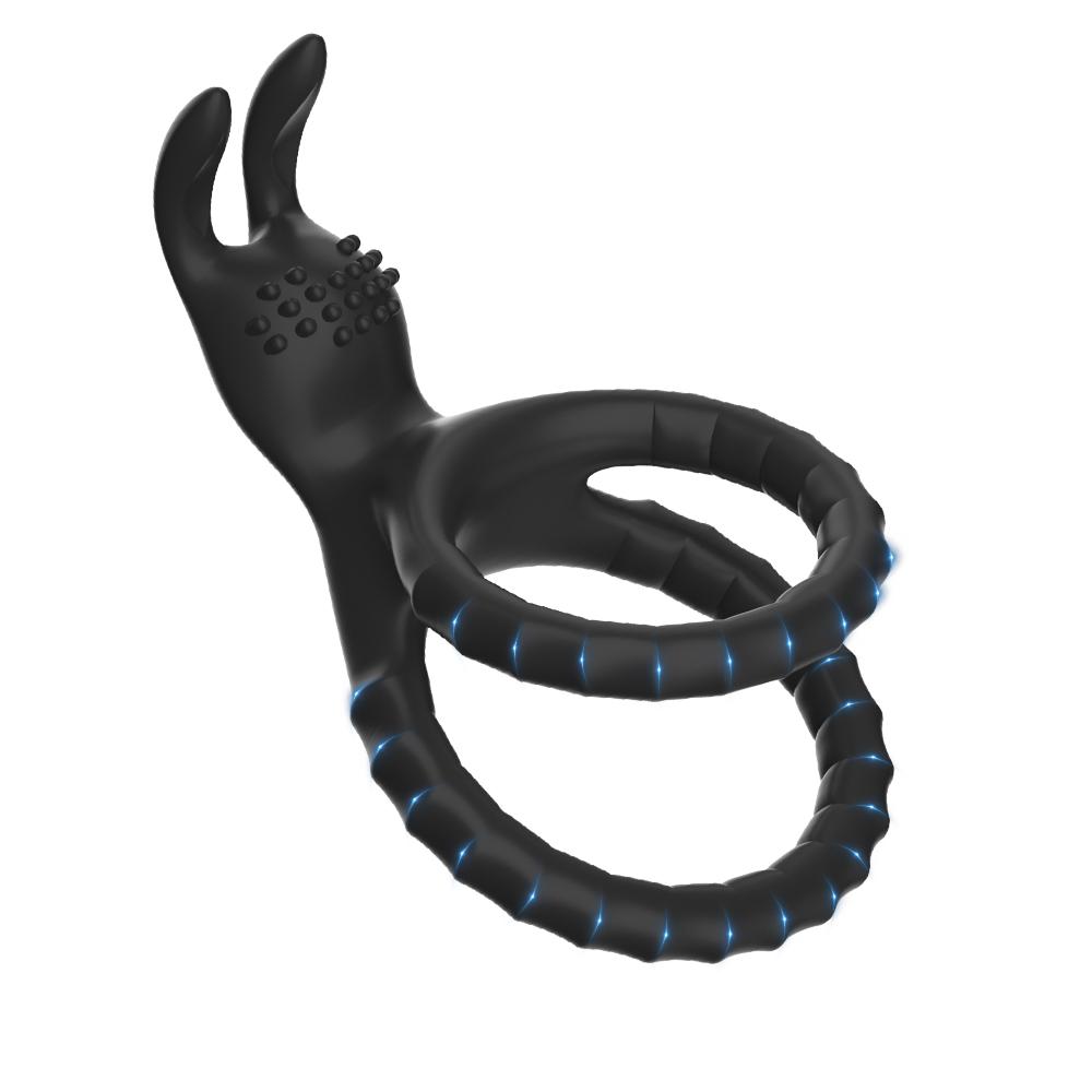 Cockringe Silikon Hodenstrecker Verzögerung Ejakulation TPE Penisring für Männer Sexspielzeug Verstellbarer Samen-Sperrring SM Penishülle