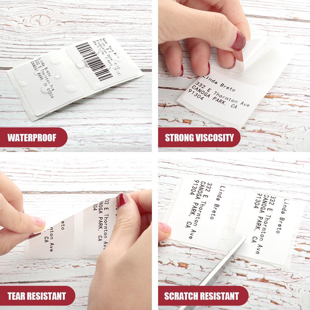 Phomemo White 20x10mm Thermal Labels, Self-Adhesive, 600-Pack for M110/M200 Printers