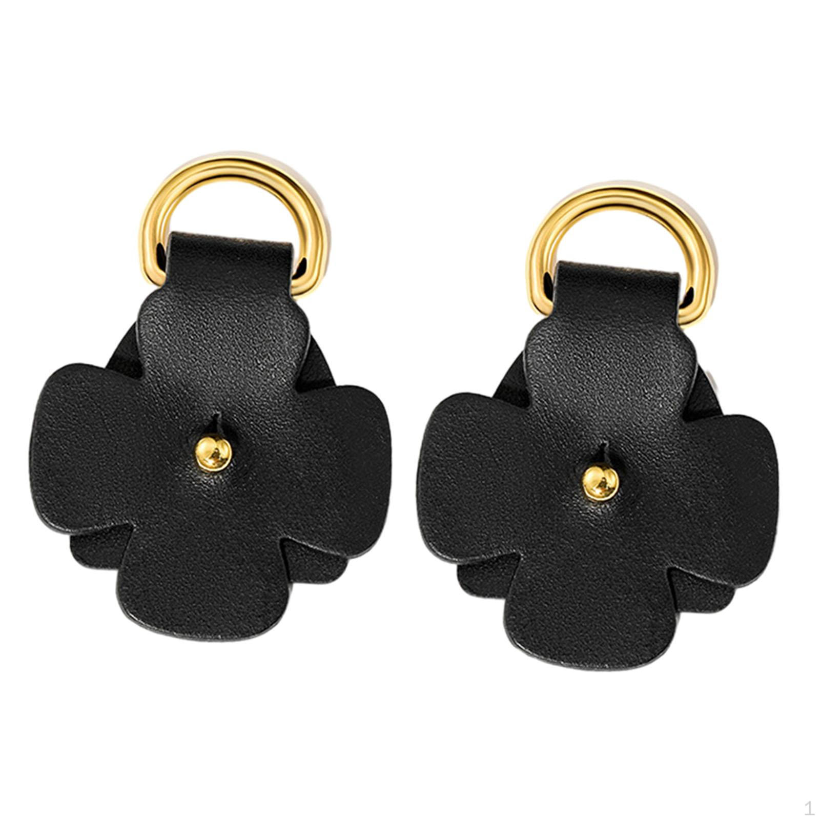 

2 шт. D-образные кольца для ремня сумки, без пробивки, аксессуары из ПУ кожи чёрный