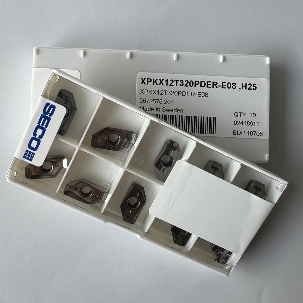 SECO / XPKX12T320PDER-E08,H25 / Original genuine CNC alloy blade 10 Pcs