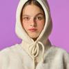 KOLEAT [Real Knit ver.] Winter Ribbon Strap Balaclava Hat [Ivory]