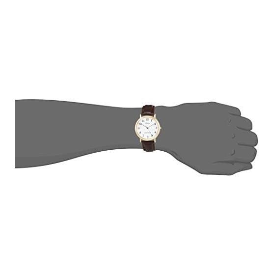 [Citizen Q&Q] Watch Analog Waterproof Leather Strap Q996-104 Men's Brown