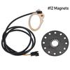 E-Bike Elektrofahrrad Pedalassistent Sensor PAS System 5/8/12 Magnete Geschwindigkeitssensor E-Bike Radfahren Umbau DIY Teile
