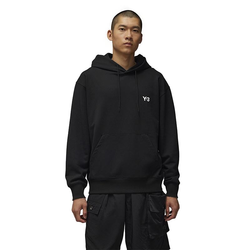 Y-3 X Real Madrid Collaboration Printed Long Sleeve Pullover Hoodie Unisex Hoodies Black IT3720