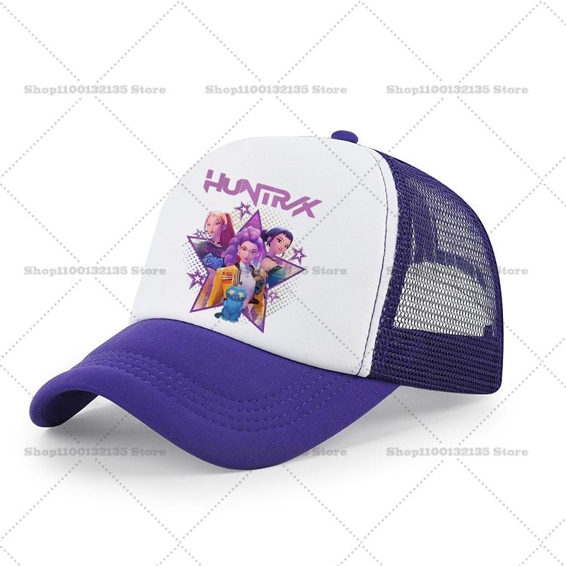 KPoP Demon Hunter Summer Baseball Cap Cartoon Anime Print Hat Boy Girl Breathable Kid Hat HipHop NetCap Kawaii Kids Toy Gift