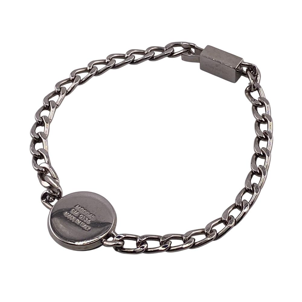 LOUIS VUITTON M00045 Chain metal LV Horn Bracelet bracelet Silver metal Women Used