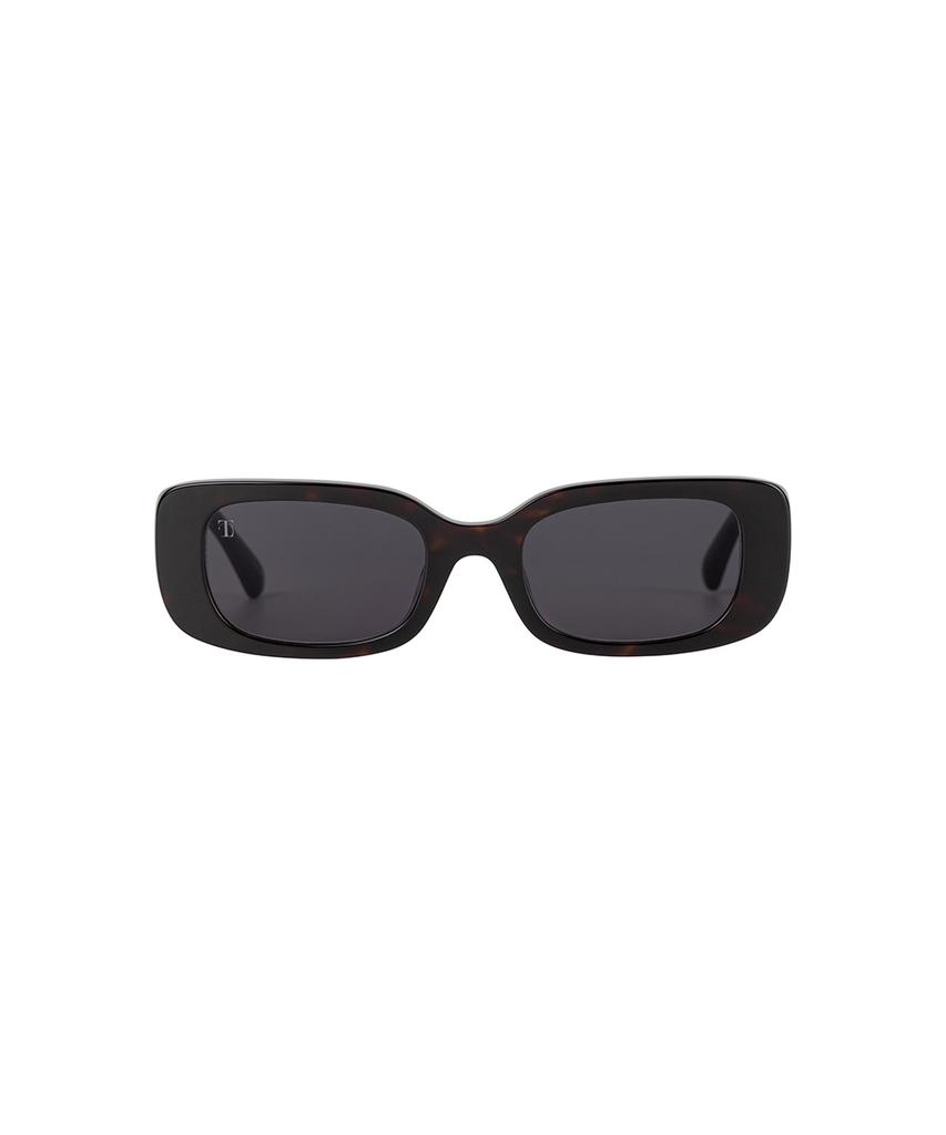 Teulimingbeodeu Classic Rectangle Sunglasses [ Brown ]