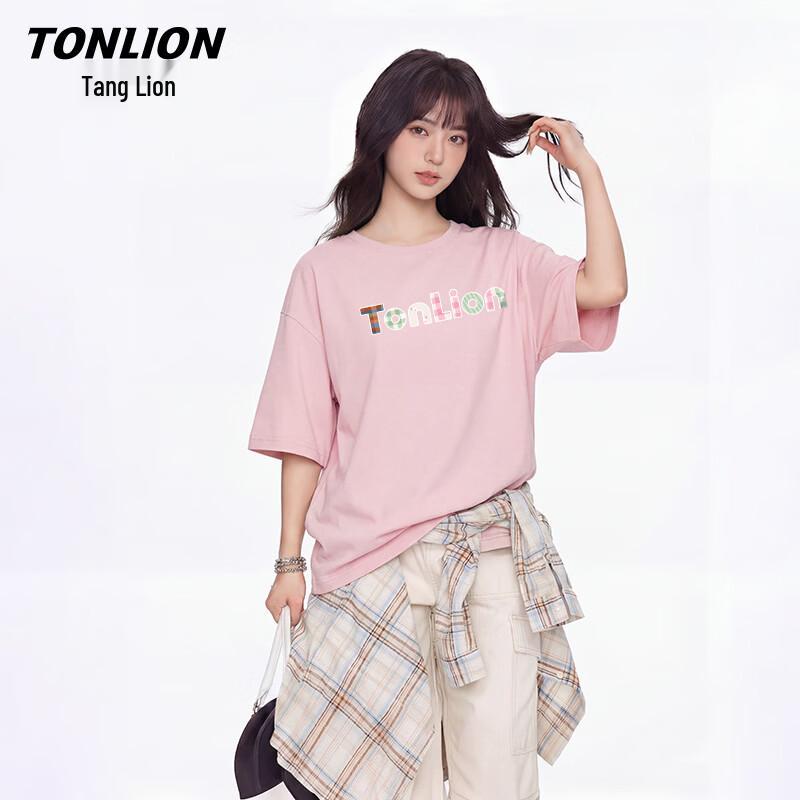 

TonLion Women s Pure Cotton Loose Fit Letter Print T-Shirt XL