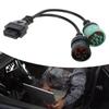 6pin 9pin To OBD2 16Pin Adapter Vehicles Diagnostic Adapter Cable OBD J1939 J1708 J1587 Converter Scanner Cable Y Cable