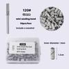 3mm Small Nail Sanding Bands Set For Nail Drilling Milling Manicure Salon - 80/120/180/240 Grit 50 Pcs