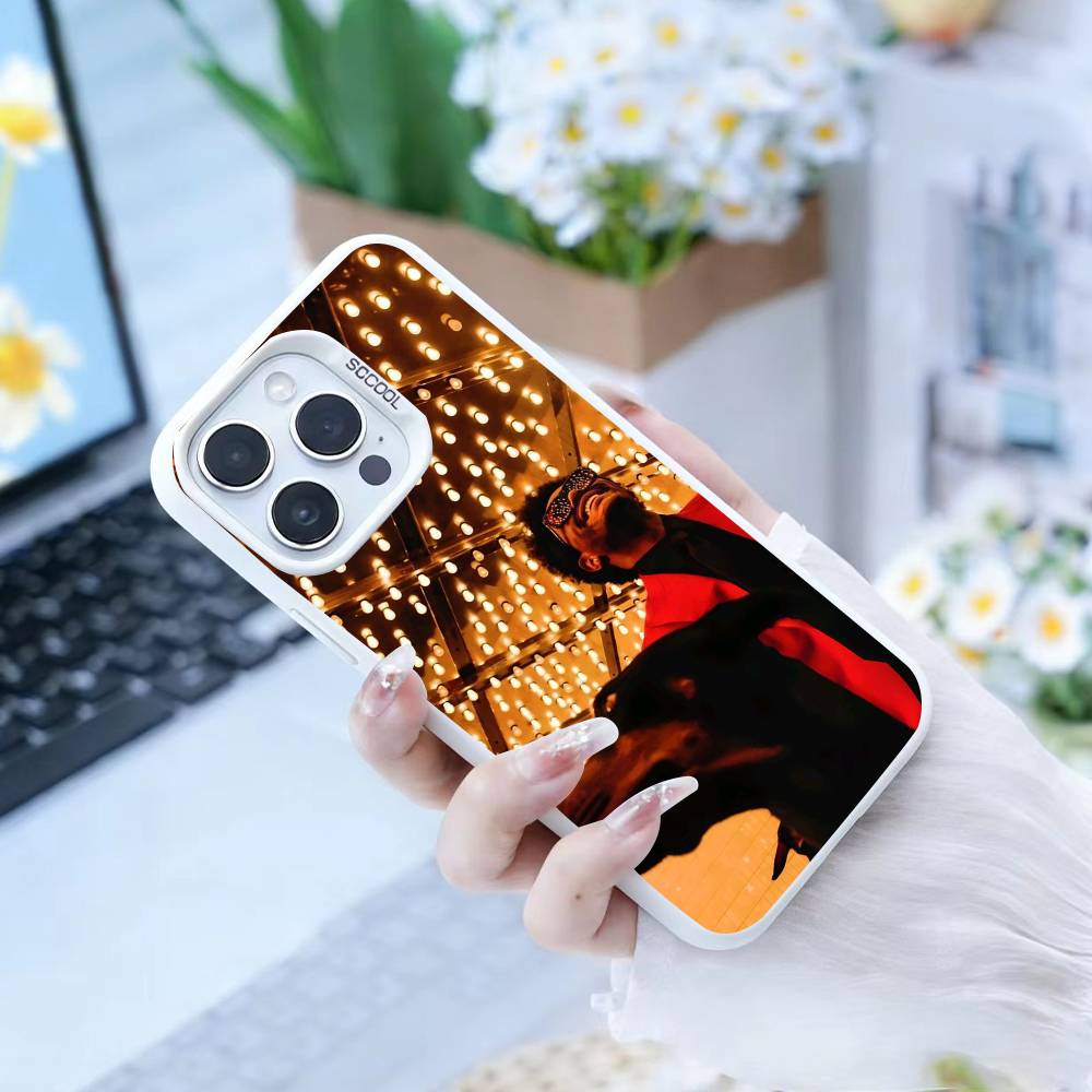 The Weeknd  Phone Case For iPhone 16,15,14,13,12,17,Pro,MAX White Matte Shockproof Cover