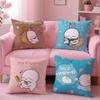 Cute Rabbit M-MASHIMAROS Cushion Cover Comfortable Reversible Pillow Cover Ideal for Car Sofa Bedroom & Beyond