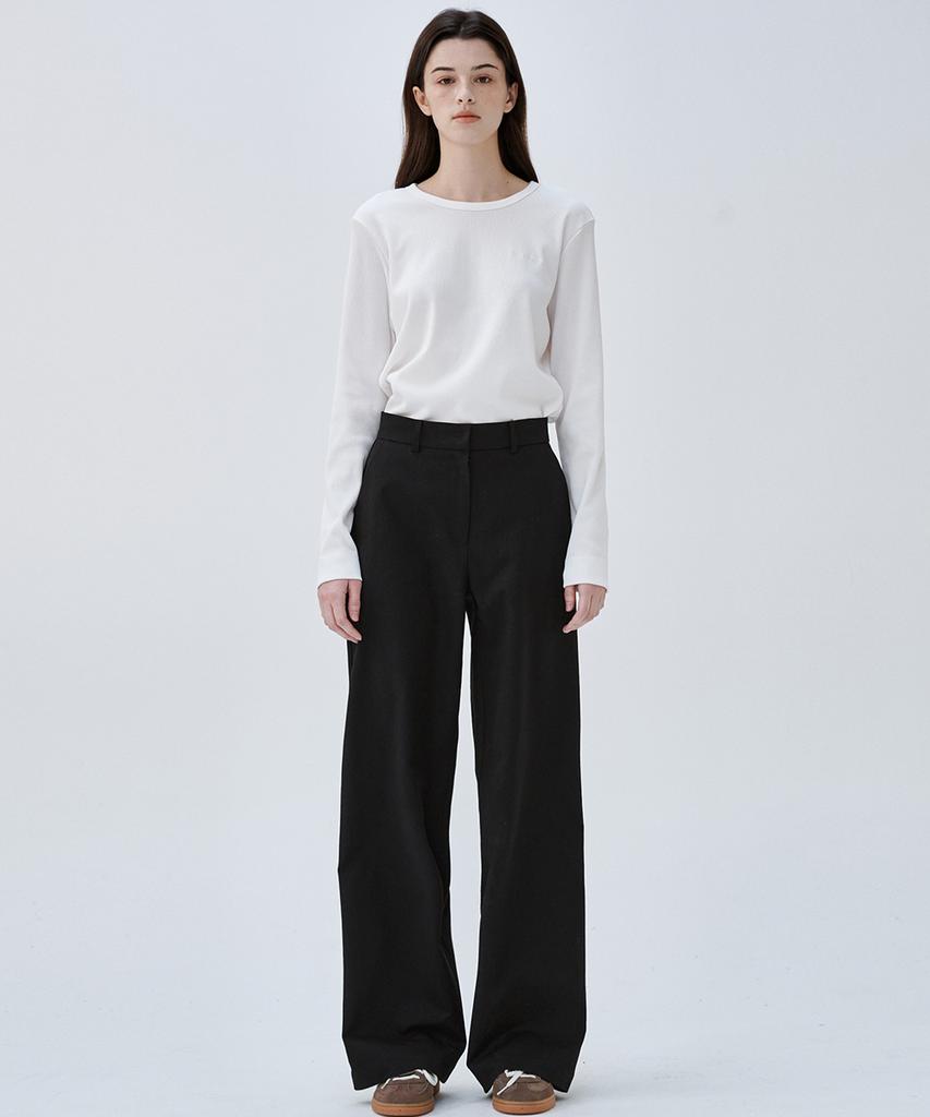 Marop 2171 Stretch Lightweight Wide Pants (Black)