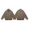 Mens Womens Vintage Herringbone Harrington Jacket Stand Collar Casual Outerwear Fall 2025