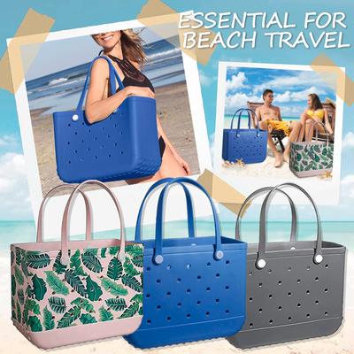 Rubber Beach Bags Waterproof Sandproof Outdoor EVA Portable Travel Bags Washable Tote Bag For Beach,Sports,Market