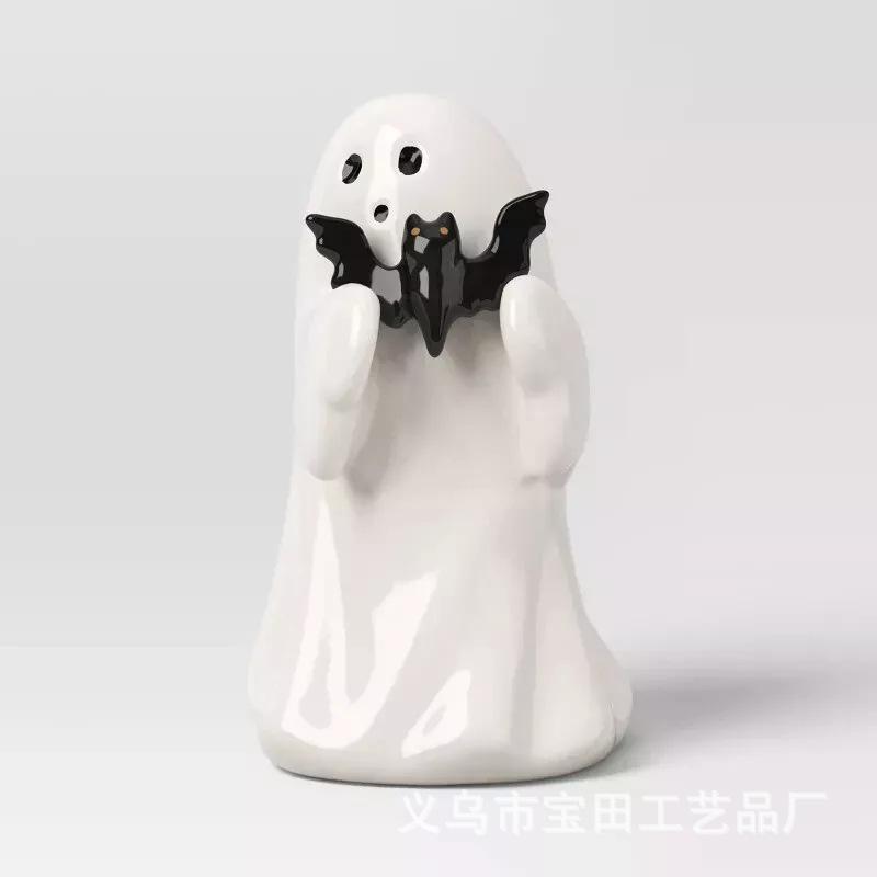 New product cute white ghost party decoration garden ornament study desktop decoration small ornament