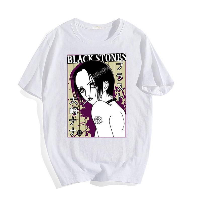 Classic Smoke Osaki Nana Classic Japanese Anime Retro Rock Style Anime T-Shirt Cotton Graphic Tee Unisex Unisex Summer Streetwear