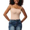 Compression Strapless Shortie Bodysuit for Women Tummy Control Shapewear Seamless Body Shaper with Removable Straps Slimming Fitness