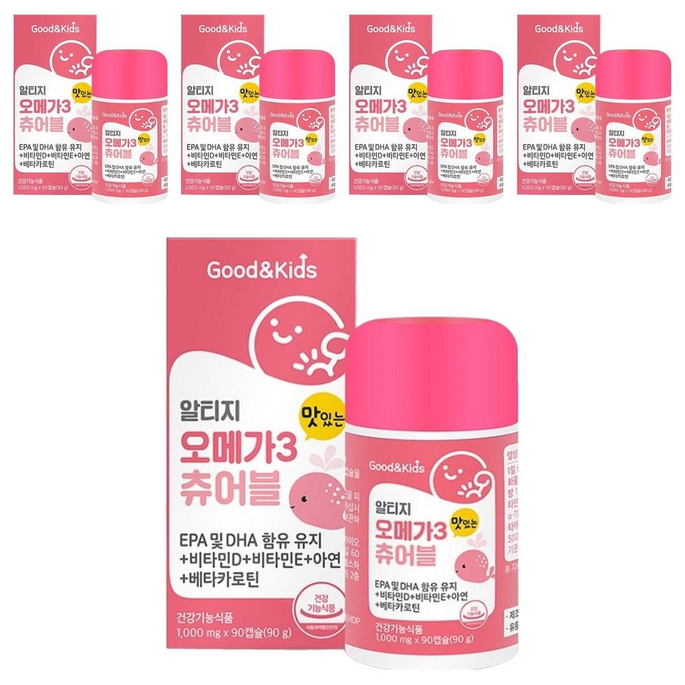 Good & Kids Delicious Omega 3 Chewable 90 Tablets 5 Pcs