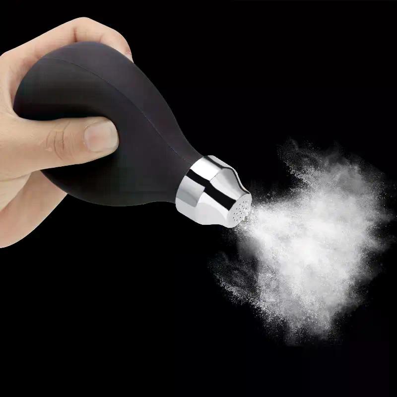 Barbertop Hair Salon Powder Spray Bottle Refillable Talcum Silicone Container Barber Styling Tools Accessory